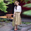 【福利清仓】有机棉 法式优雅分割半身裙 商品缩略图0