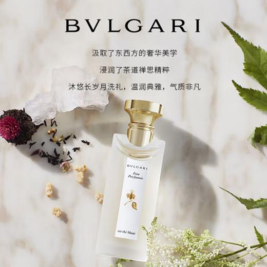 BVLGARI宝格丽古龙水白茶香水  清新木质调中性香75ml【CDF】 商品图3