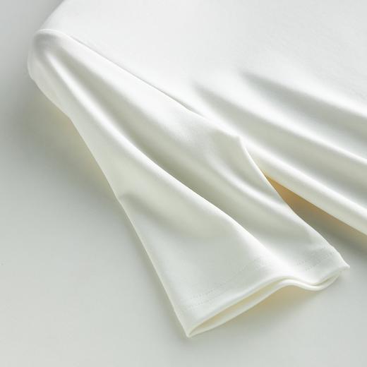 weyo 夏季新款女棉莫纯色5分袖圆领T恤1837 商品图3