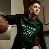 LUSHISI美式复古撞色学院拼接速干长袖篮球训练上衣插肩T恤[敏捷] 商品缩略图0