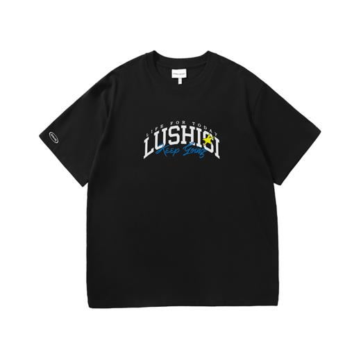 LUSHISI春夏基础篮球运动美式休闲潮流速干投篮服短袖男宽松圆领T 商品图4