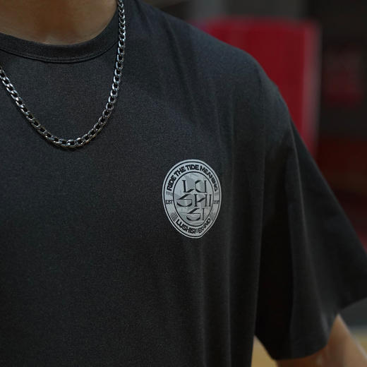 LUSHISI夏季新款美式篮球训练服投篮运动t恤男短袖宽松透气[航海] 商品图3