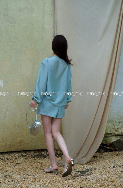 【门店同款】ENJOY夏季浪漫-木耳边抽绳短裤套装 157504282 商品图4