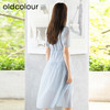 oldcolour夏季新款法式连衣裙女中长款抽绳收腰仙女裙P24101281 商品缩略图3