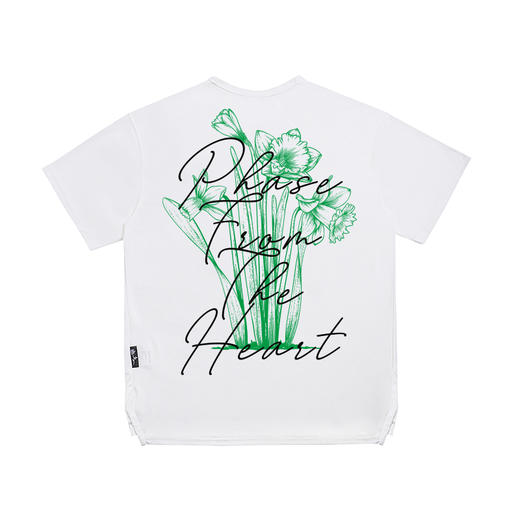 LUSHISI[花束]印花速干短袖美式篮球训练服t恤跑步冰丝圆领投篮服 商品图4