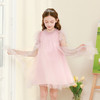 女童连衣裙2024夏新款粉色甜美公主裙蓬蓬裙演出礼服儿童网纱裙子 商品缩略图3
