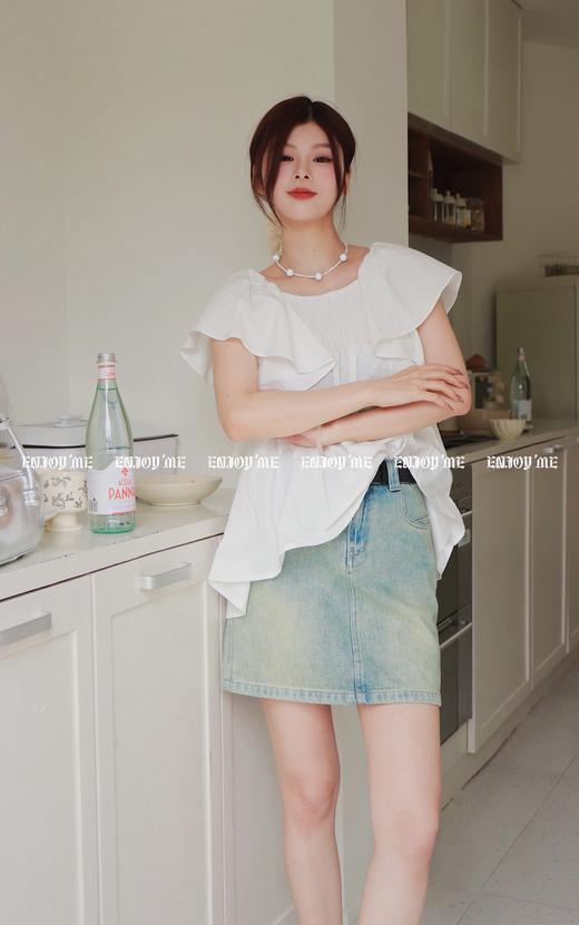 【门店同款】ENJOY夏季复古水洗牛仔短裙 157501292 商品图1