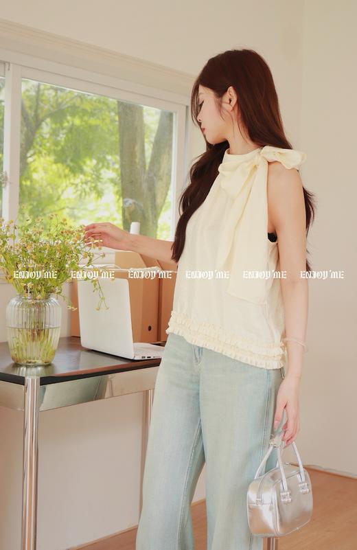 【门店同款】ENJOY夏季浪漫-洋气挂脖绑带上衣 157468242 商品图0