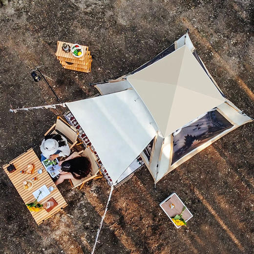 徽羚羊云海3-4人涂银四角全自动速开帐篷（2.1*2.1m） 商品图4