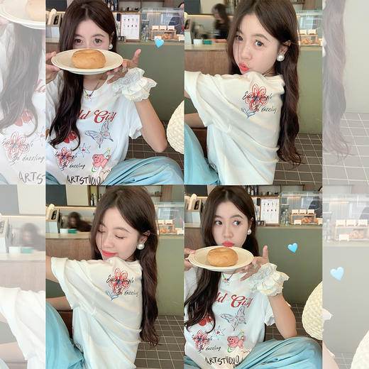 <曾小咸推荐>【古灵精怪】涂鸦短袖 商品图0