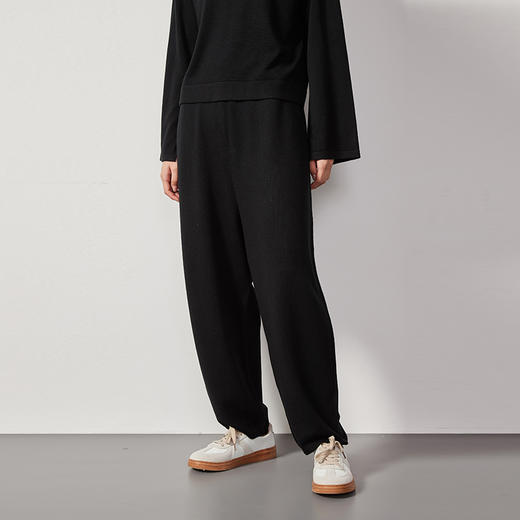 东黎 •  丝绒款女士春夏休闲时尚宽松休闲羊绒裤  4232 商品图8