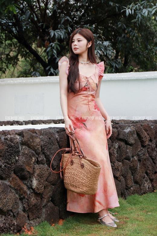 【门店同款】ENJOY夏季南法-C港风油画连衣裙 157467400 商品图1