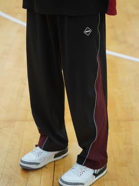 LUSHISI秋冬训练篮球跑步炽热拼接主题运动长裤薄拼色设计抽绳裤