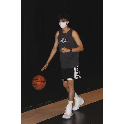 LUSHISI比赛训练logo系列美式篮球背心实战速干t恤宽松运动球衣 商品图0