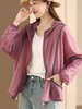 A998超细双线格防晒衣透气防晒服外套抽绳摆连帽开衫上衣女 商品缩略图5