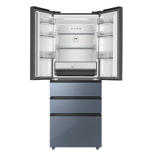 美的（Midea）416升五门法式多门冰箱 精细分储门店同款一级能效变频风冷无霜 BCD-416WFGPZM(Q) 墨兰灰-星烁 商品图7