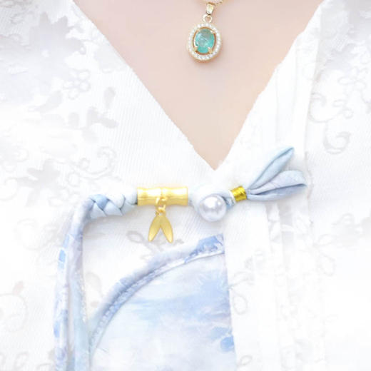 新中式改良旗袍，印花裙两件套QYM-LRX-1712455-Y 商品图3