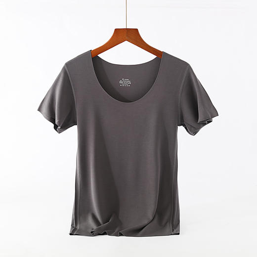 weyo夏季新款女兰精莫代尔无痕V领圆领短袖1732、1733 商品图4