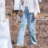 【福利清仓】一姐私服！提花直筒牛仔裤 商品缩略图0