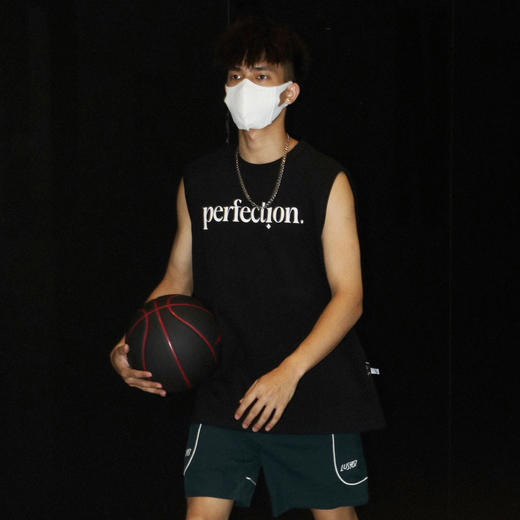 LUSHISI重磅无袖T恤背心坎肩美式篮球街头[P系列]休闲运动宽松男 商品图1