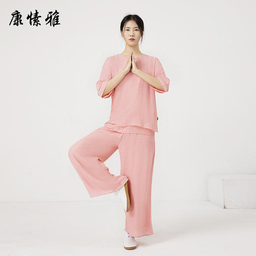 康愫雅中国风禅修服套装茶艺师服文艺复古仙气飘逸禅意居士服女装 商品图2