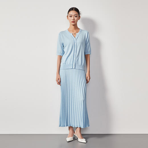 东黎 • 丝绒女士春夏花边领短袖 4067 商品图2