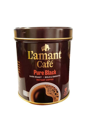Lamant Cafe有机纯黑咖啡90g铁罐装