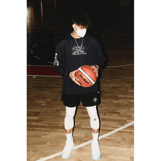 LUSHISI七分裤美式篮球运动九分打底裤高弹裤护膝加厚束脚紧身裤 商品图3