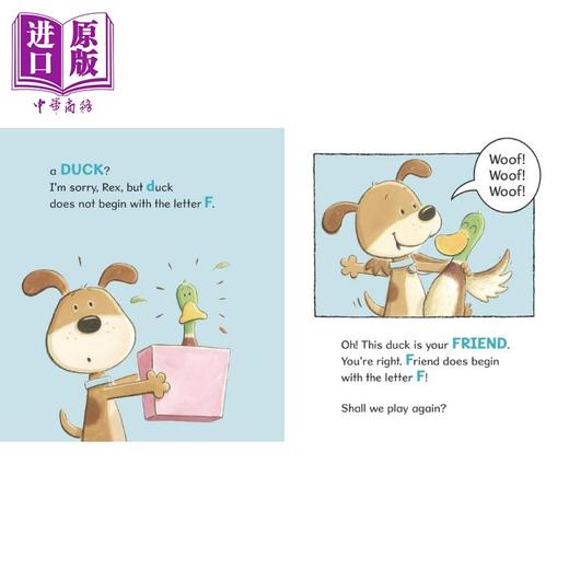 预售 【中商原版】雷克斯的拼词游戏 Go and Get with Rex 英文原版 儿童游戏学习绘本 精装进口 4-8岁 滑稽有趣 引人发笑的读物 商品图3