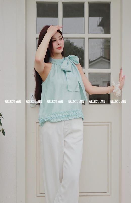【门店同款】ENJOY夏季浪漫-洋气挂脖绑带上衣 157468242 商品图6