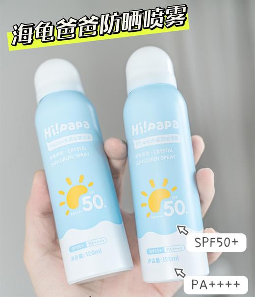 心选丨海龟爸爸防晒组合   水晶防晒喷雾120ml   小雪山婴儿防晒乳SPF20 PA+ 商品图1