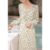 【65折秒杀】鹿向南《浪漫春日》法式碎花连衣裙女春夏新款气质漂亮裙子LXN28529 商品缩略图3