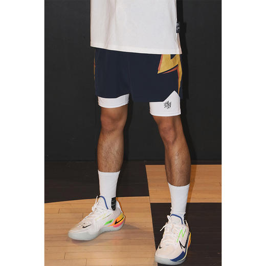 LUSHISI原创[勇士1946]复古主题配色美式篮球四分裤运动训练短裤 商品图2