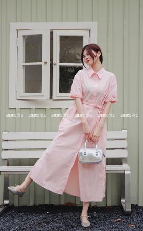 【门店同款】ENJOY2024年夏季系带衬衫连衣裙 157505349