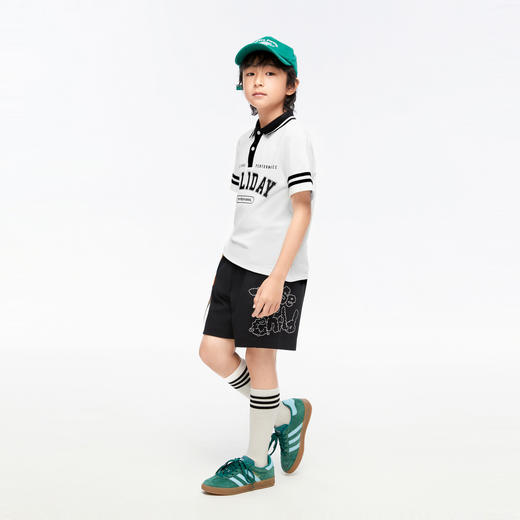 男女童翻领短袖T恤夏新款安奈儿童装EM421113 商品图6