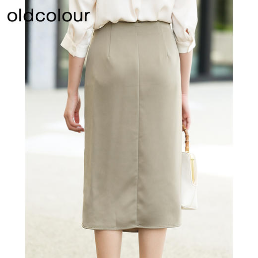 oldcolour夏季新款法式高级感开叉西装半身裙女包臀裙GP21063811 商品图4