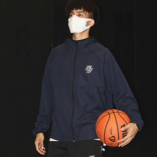 LUSHISI美式拉链运动夹克连帽外套冲锋衣长袖户外登山休闲男女款 商品图3