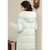 鹿向南「冰岛大鹅」2025年冬季毛领中长羽绒服女90白鸭绒连帽外套 商品缩略图4