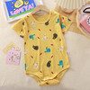 【49.9/任选2件】儿童提花三角爬服 婴儿包屁衣服 夏季包臀 春装男女宝宝 纯棉连体短袖小童新生儿三角哈衣-QQ 商品缩略图12