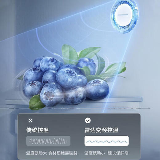 美的610/611L双开门风冷无霜一级能效双变频大容量净味冷冻保鲜冰箱 BCD-611WKGPZM(Q)墨兰灰-星烁 商品图3