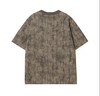 T842夏季新款裂纹印花男士上衣时尚百搭休闲短袖复古宽松圆领T恤 商品缩略图1