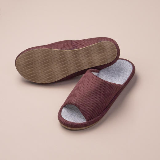 【网眼拖鞋】透气家居拖鞋布艺方式网眼简约地板地毯静音拖鞋 商品图8