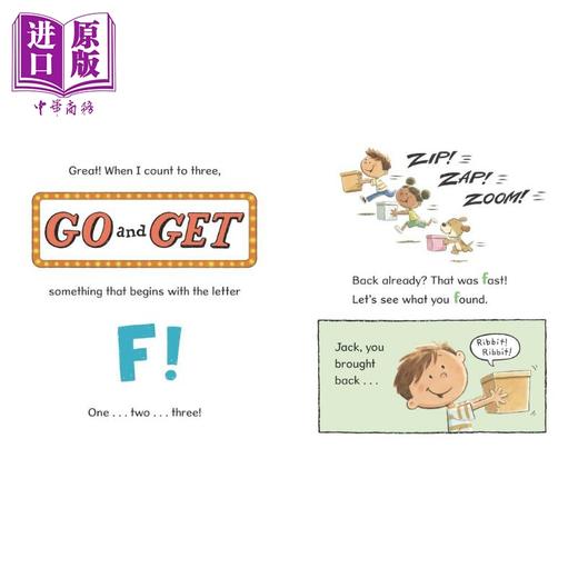 预售 【中商原版】雷克斯的拼词游戏 Go and Get with Rex 英文原版 儿童游戏学习绘本 精装进口 4-8岁 滑稽有趣 引人发笑的读物 商品图1