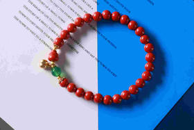 YHZS0077°朱砂+小墩葫芦手串
