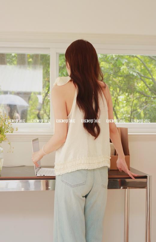 【门店同款】ENJOY夏季浪漫-洋气挂脖绑带上衣 157468242 商品图4