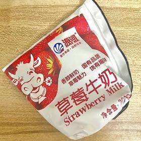 海河草莓味牛奶