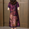 夏款改良旗袍宽松大码新中式国风香云纱连衣裙LS 商品缩略图2