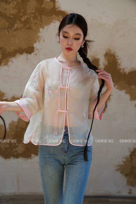 【门店同款】ENJOY夏季云敛-春卉花屿国风刺绣开衫 157500919 商品图2