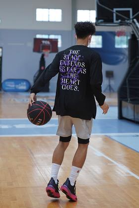 LUSHISI[信仰]美式运动长袖投篮服男圆领t恤篮球训练服宽松跑步服