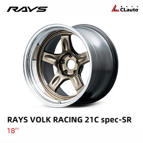 （NEW）RAYS 21C spec-SR VOLK RACING 锻造轮圈 18寸 宽体 抛边 Group C